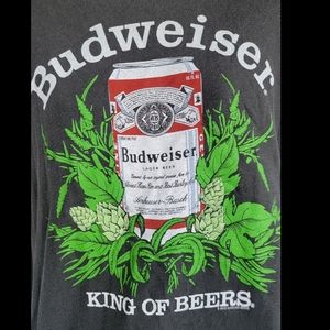 Junkfood BUD & Budweiser King of Beer Kitschy Vtg Insp Retro Hipster tee tshirt